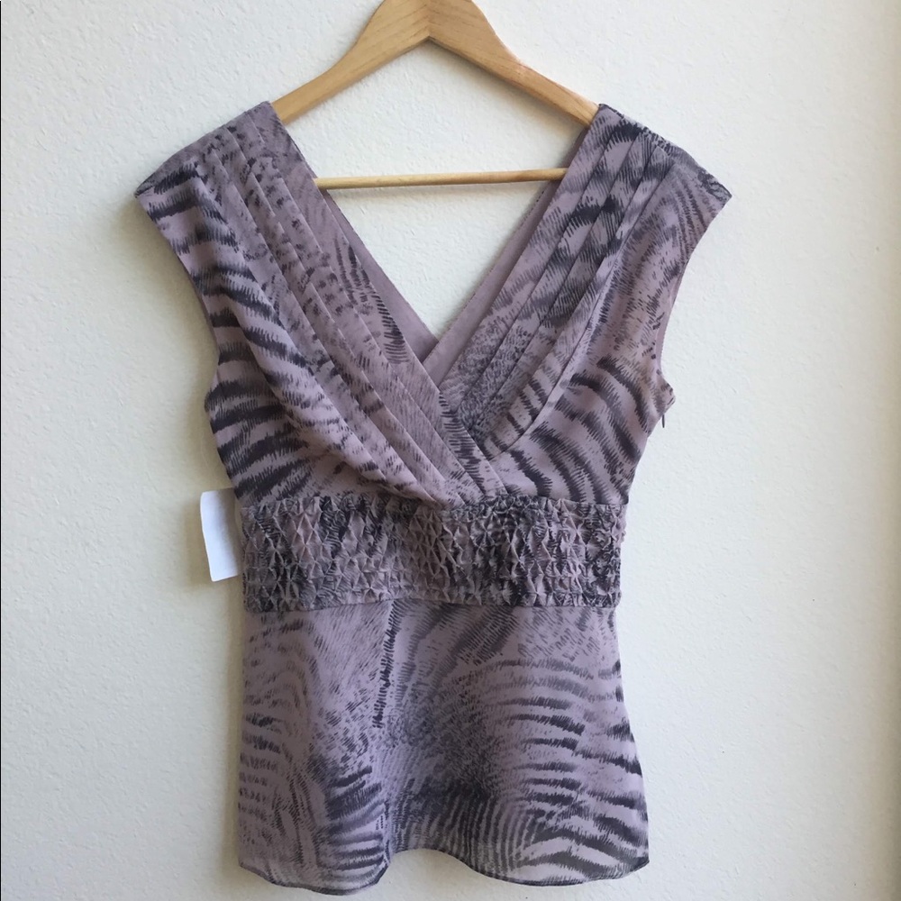 Banana Republic Chiffon Print Top
